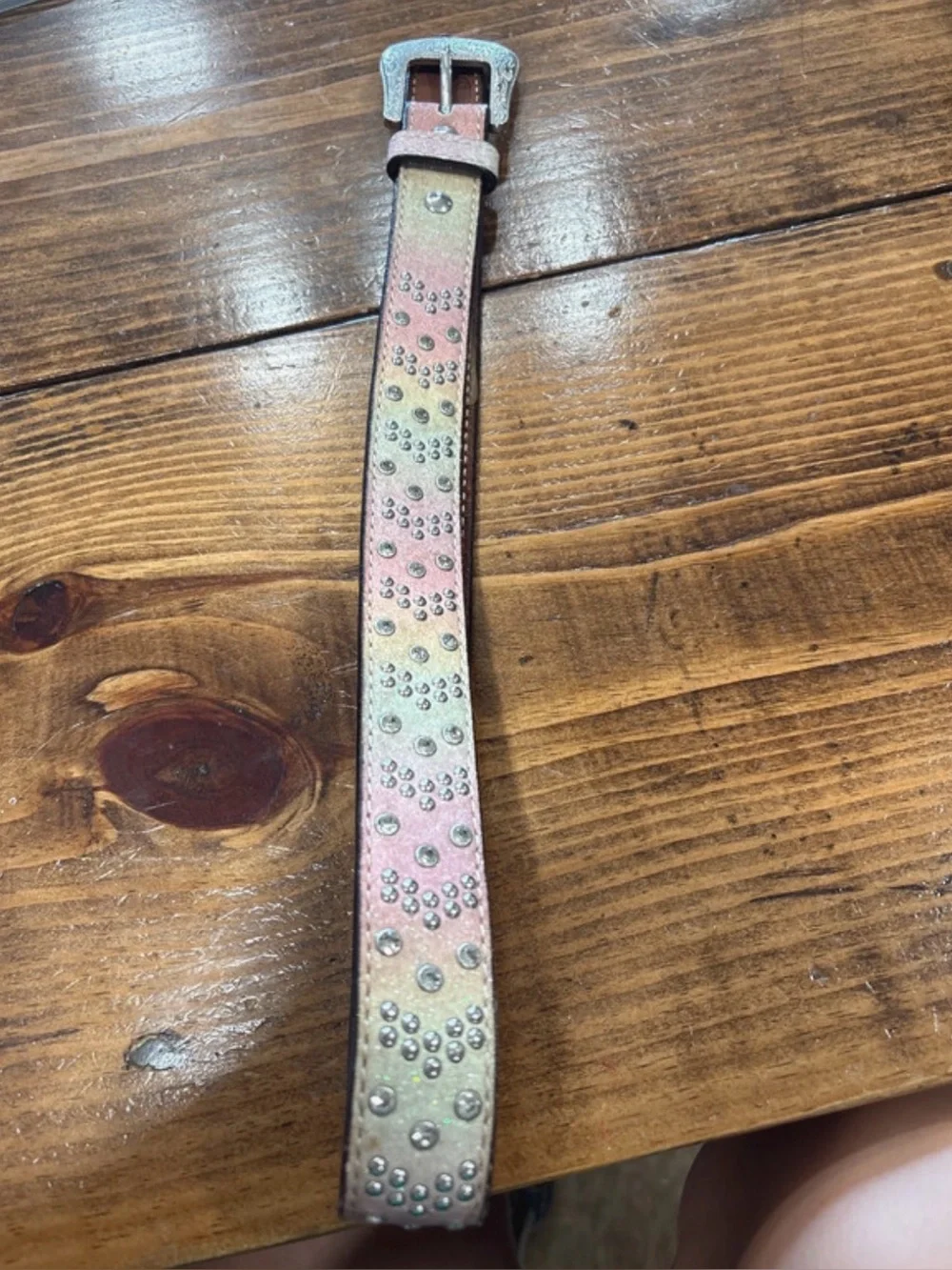 Studded Multicolor Leather kids belt